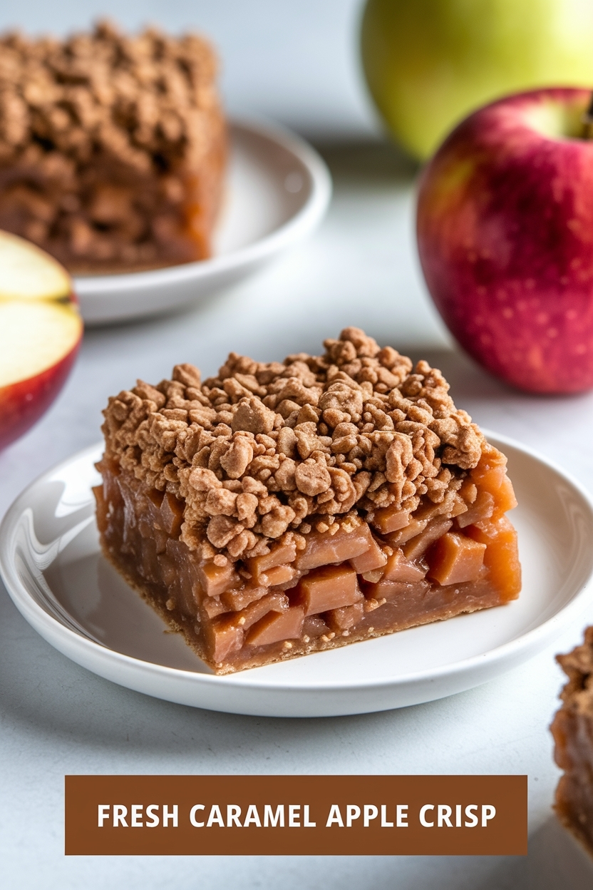 caramel apple crisp