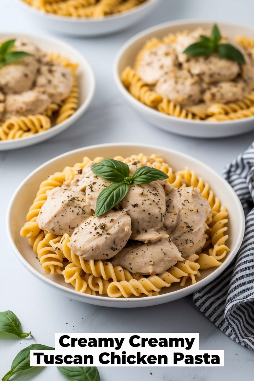 creamy tuscan chicken pasta