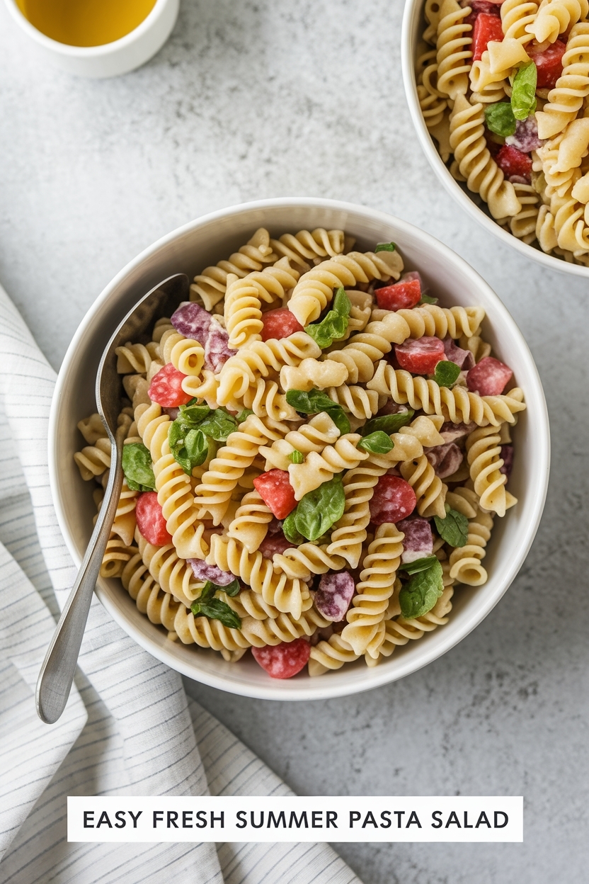 fresh summer pasta salad
