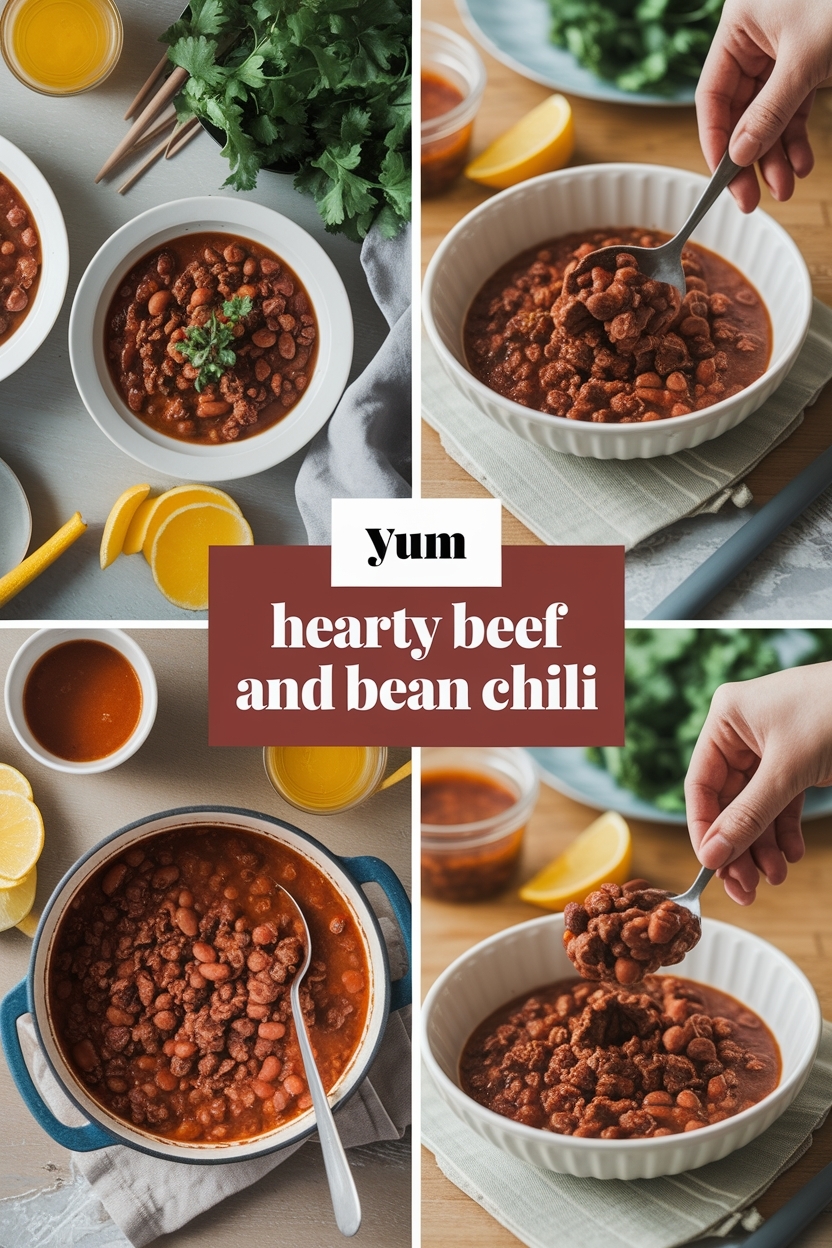 hearty beef and bean chili