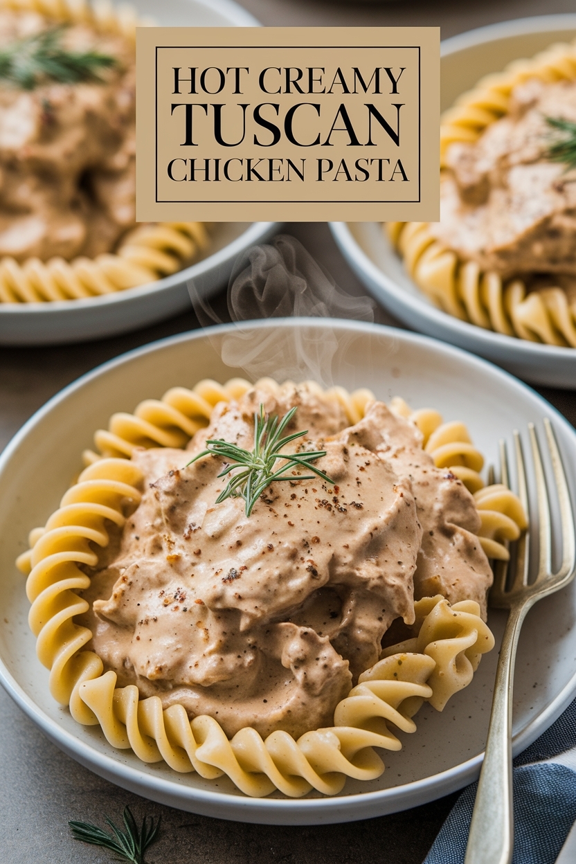 creamy tuscan chicken pasta