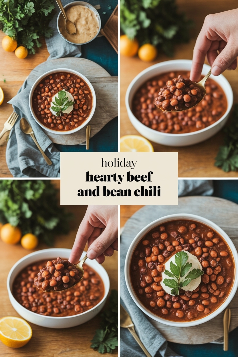hearty beef and bean chili