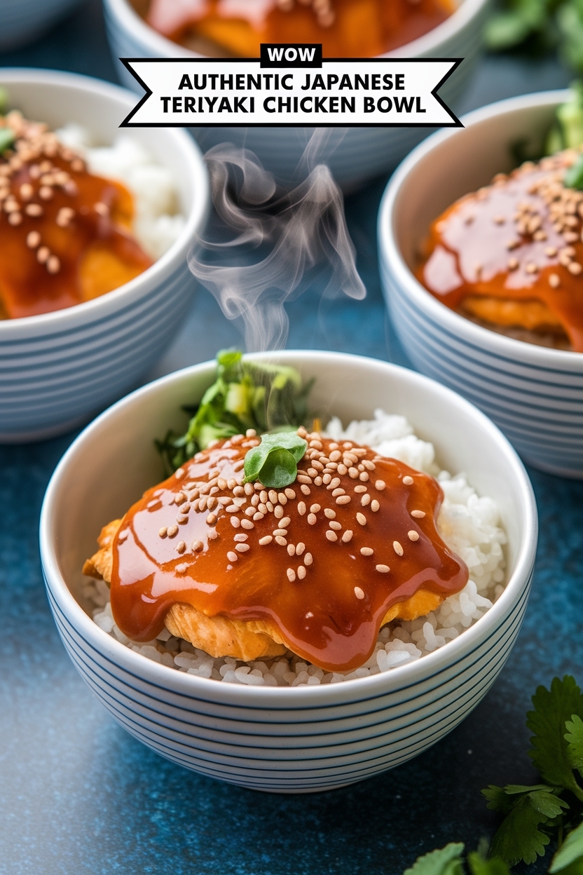 authentic japanese teriyaki chicken bowl - Extra Photo