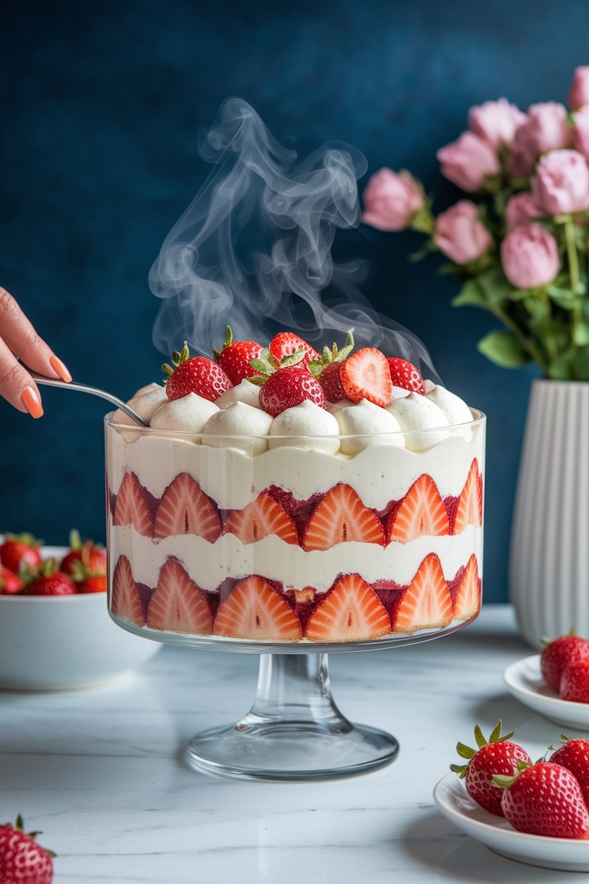 strawberry shortcake trifle