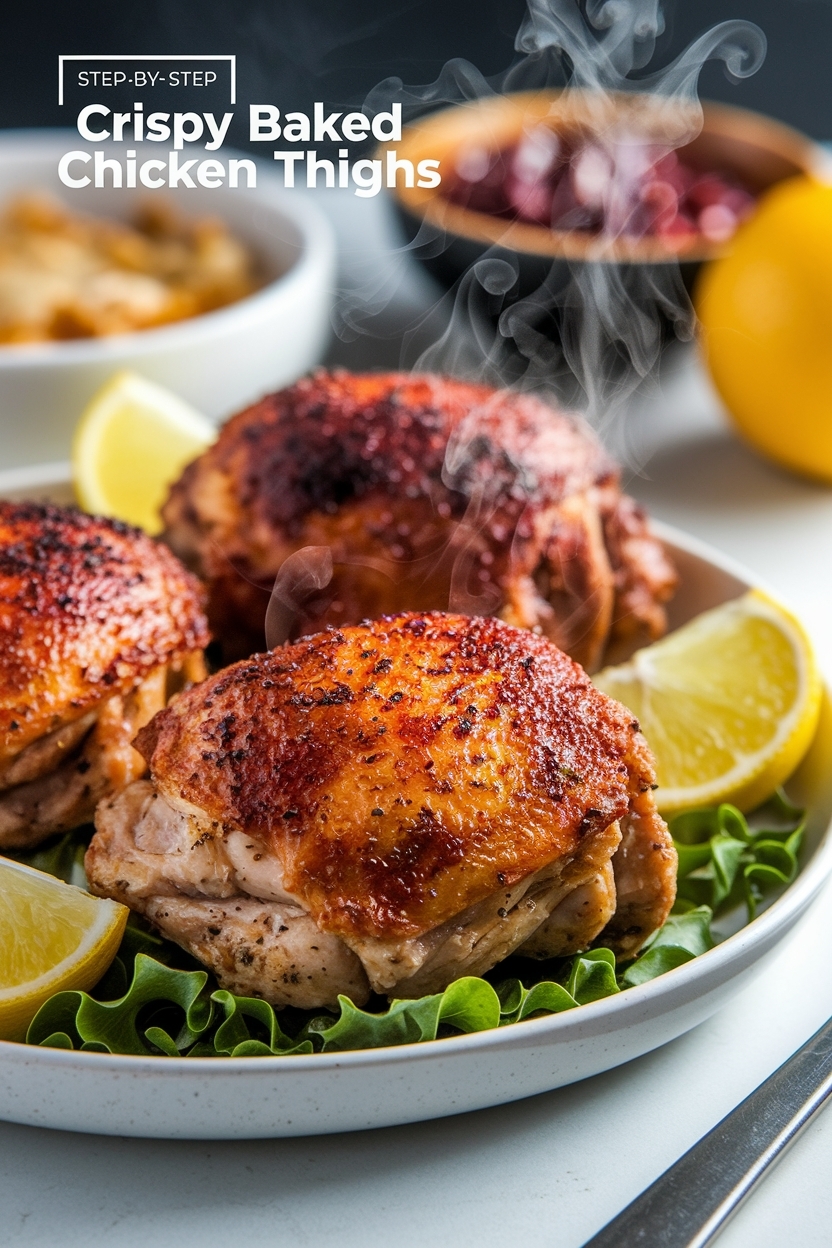 crispy baked chicken thighs