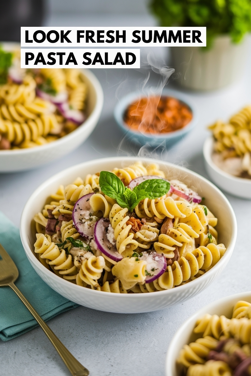 fresh summer pasta salad
