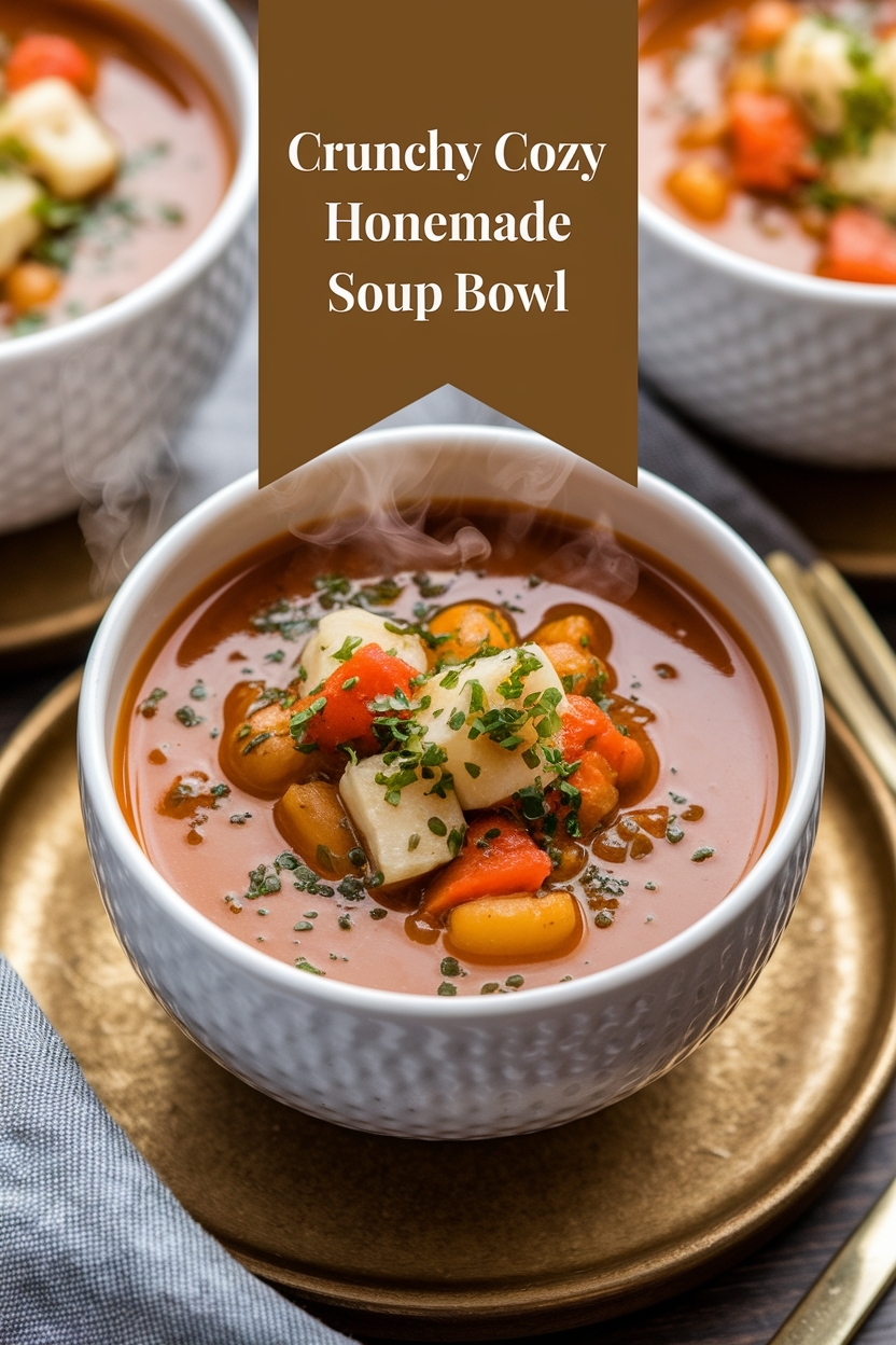 cozy homemade soup bowl