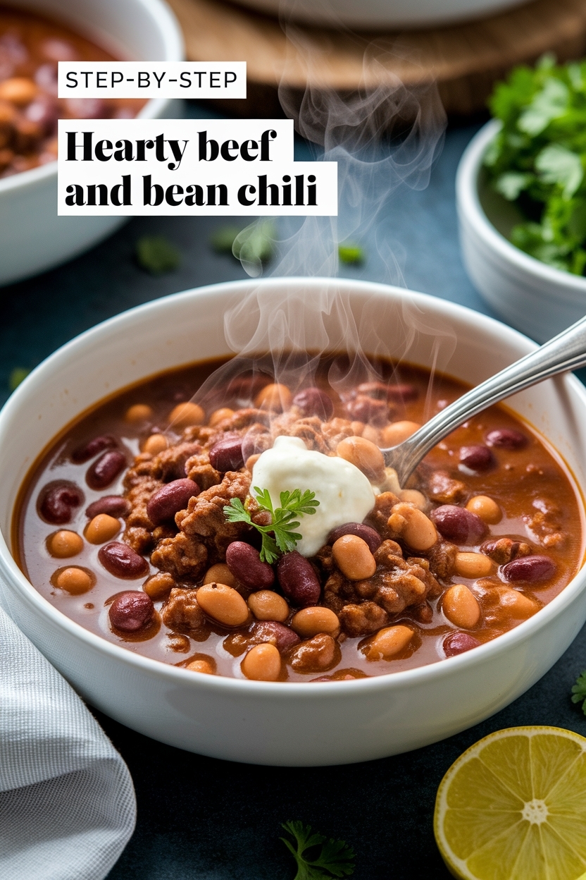 hearty beef and bean chili