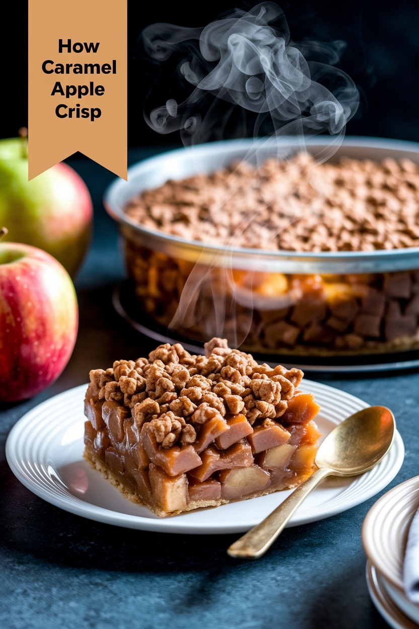 caramel apple crisp