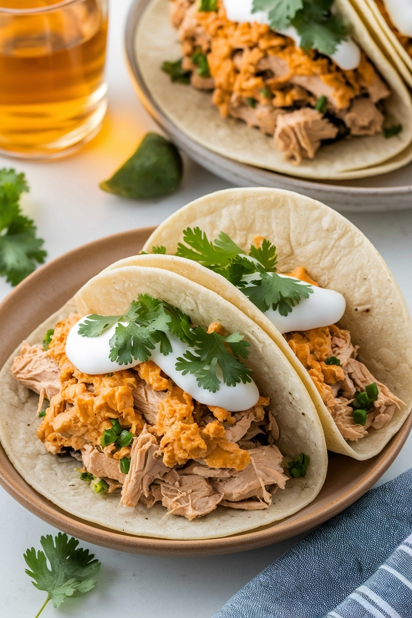 easy crockpot chicken tacos