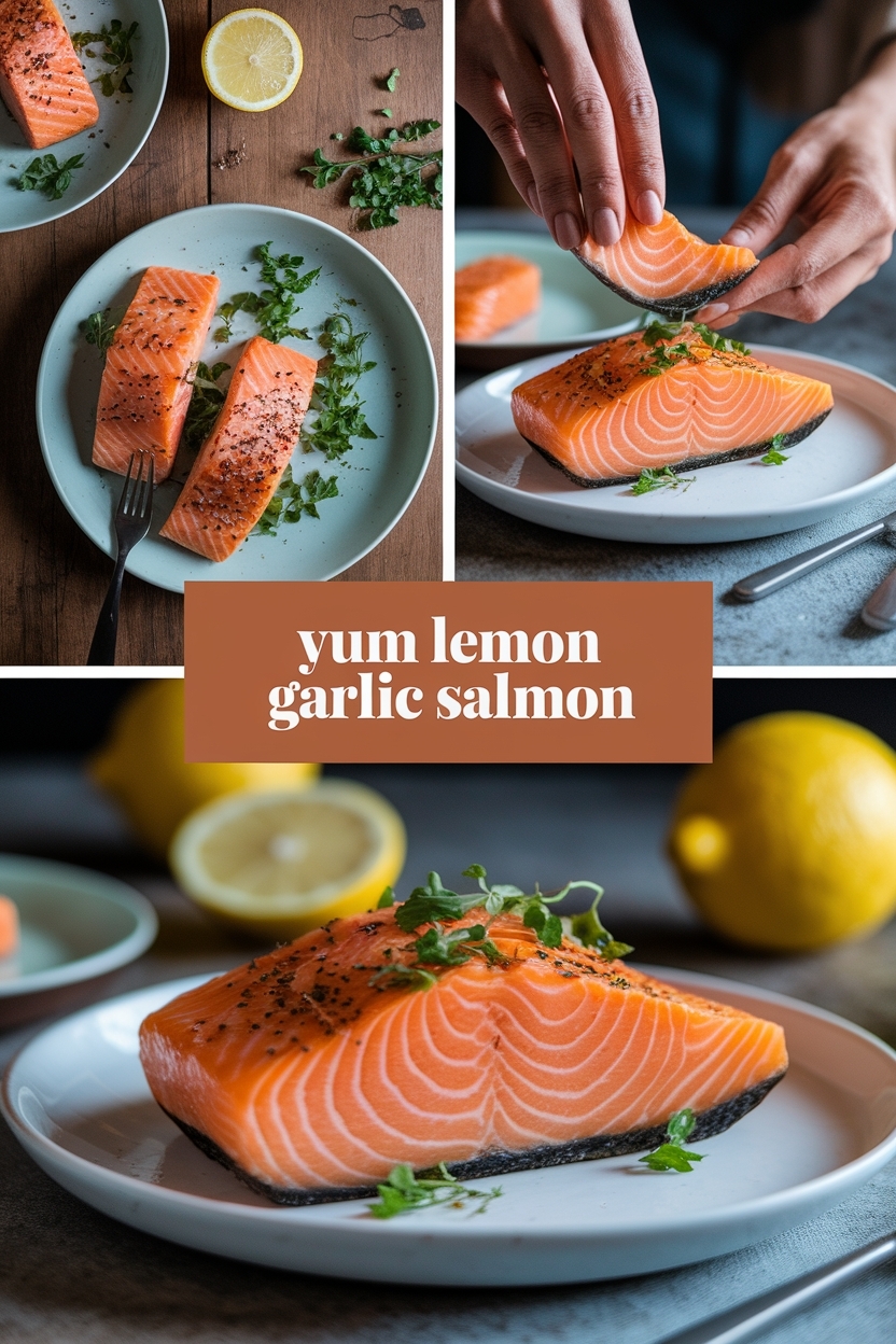 lemon garlic salmon - Extra Photo