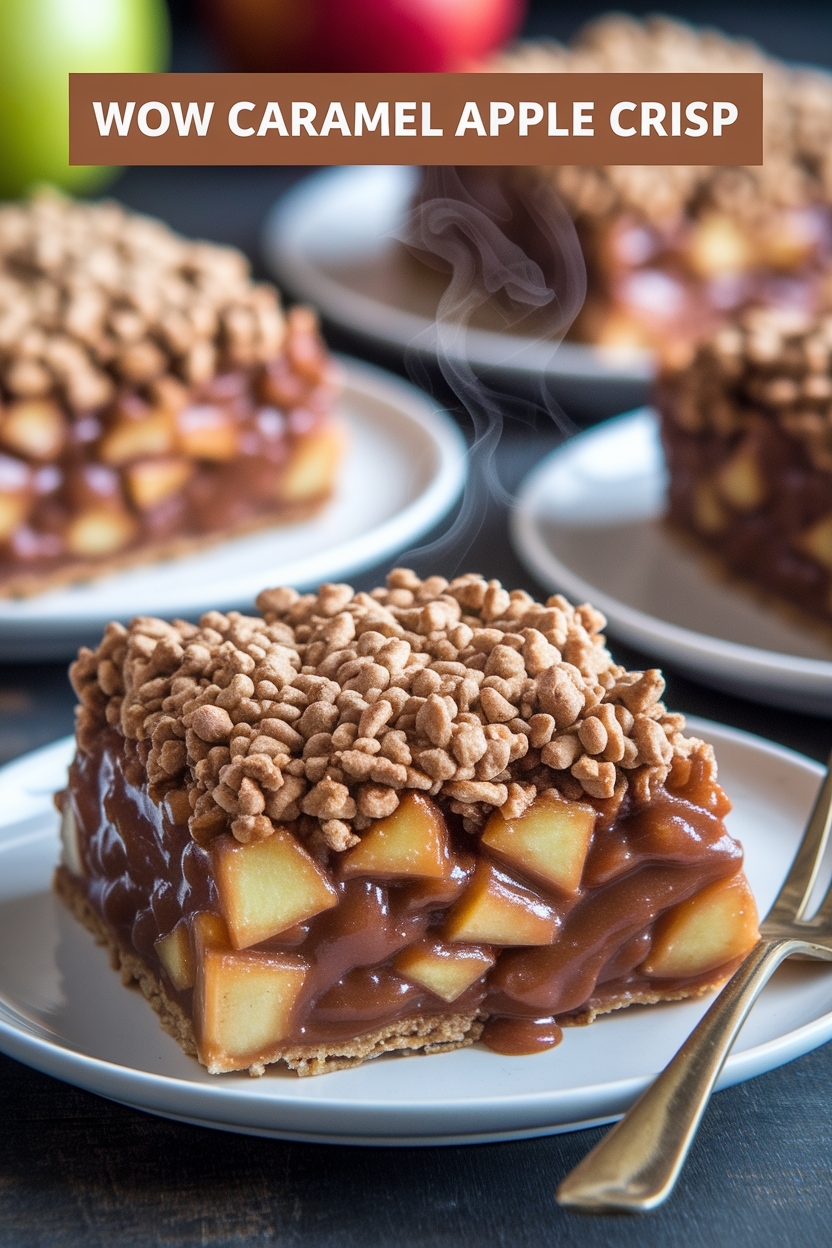 caramel apple crisp