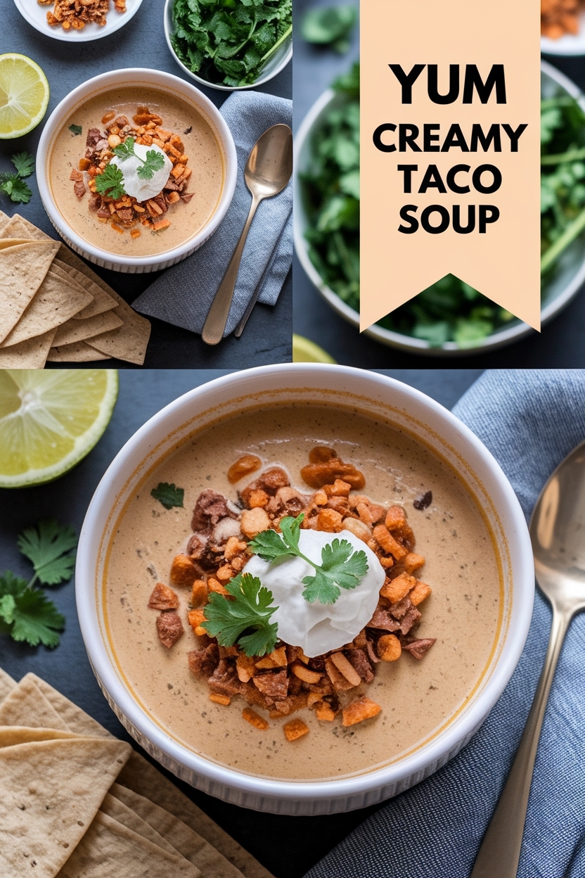 creamy taco soup - Extra Photo