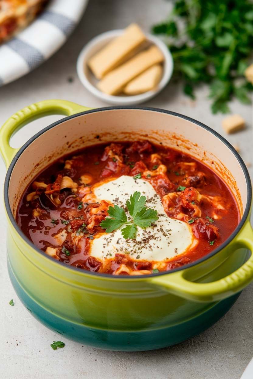 one pot lasagna soup