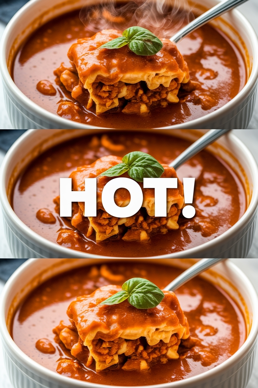 vegetarian lasagna soup