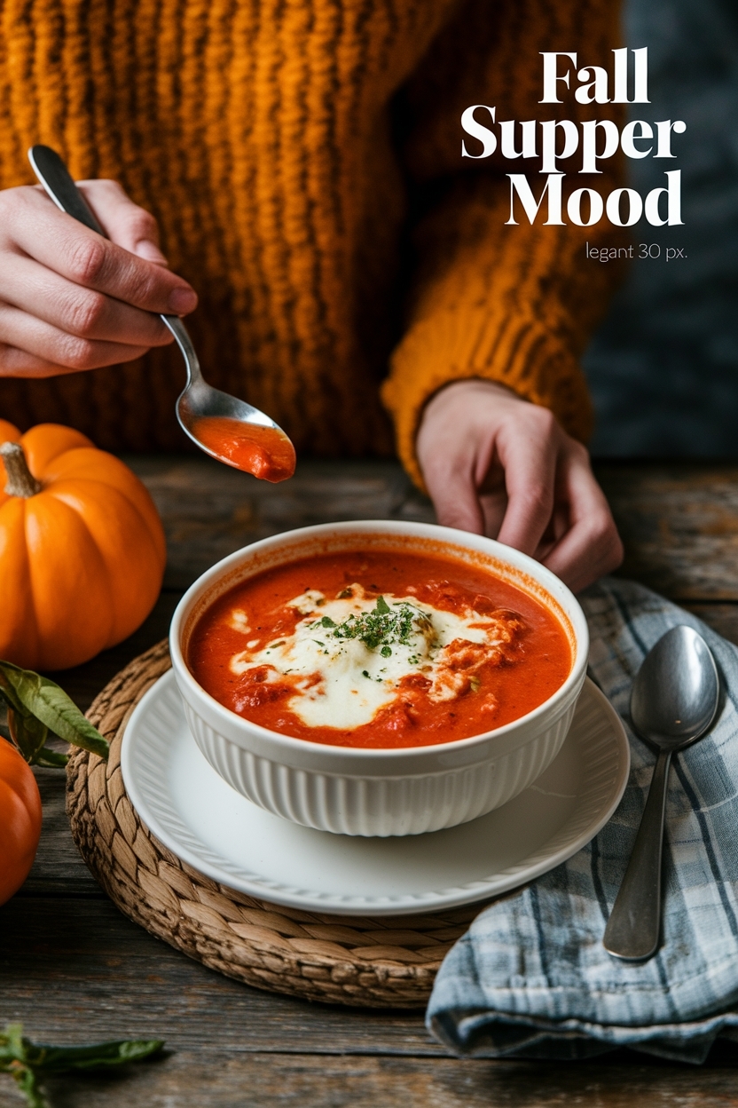 cheesy tomato lasagna soup