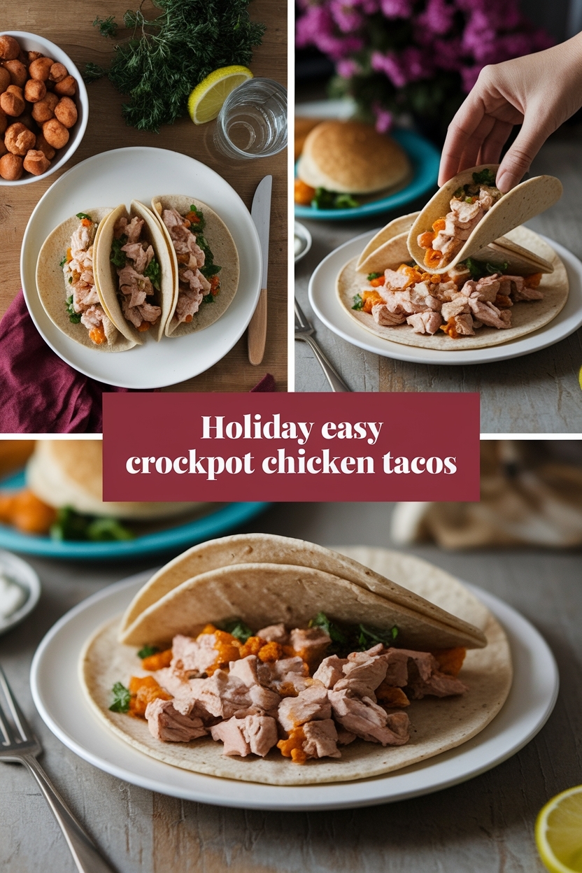 easy crockpot chicken tacos - Extra Photo