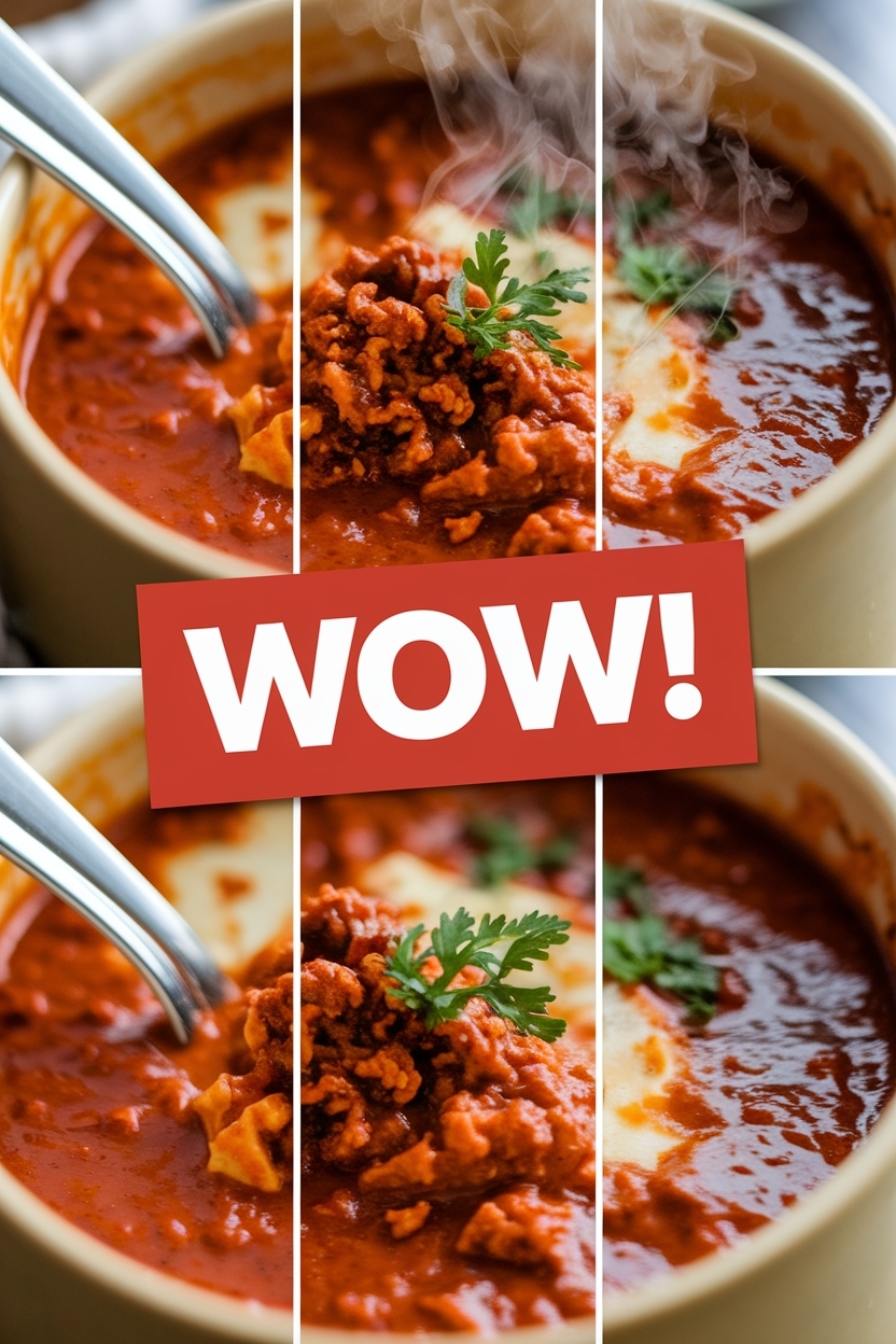 spicy sausage lasagna soup