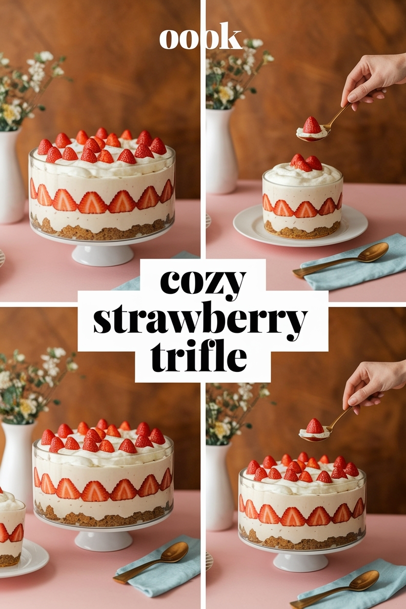 strawberry shortcake trifle