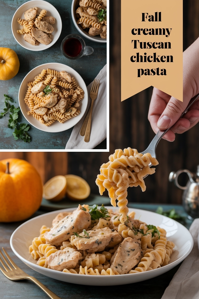 creamy tuscan chicken pasta - Extra Photo