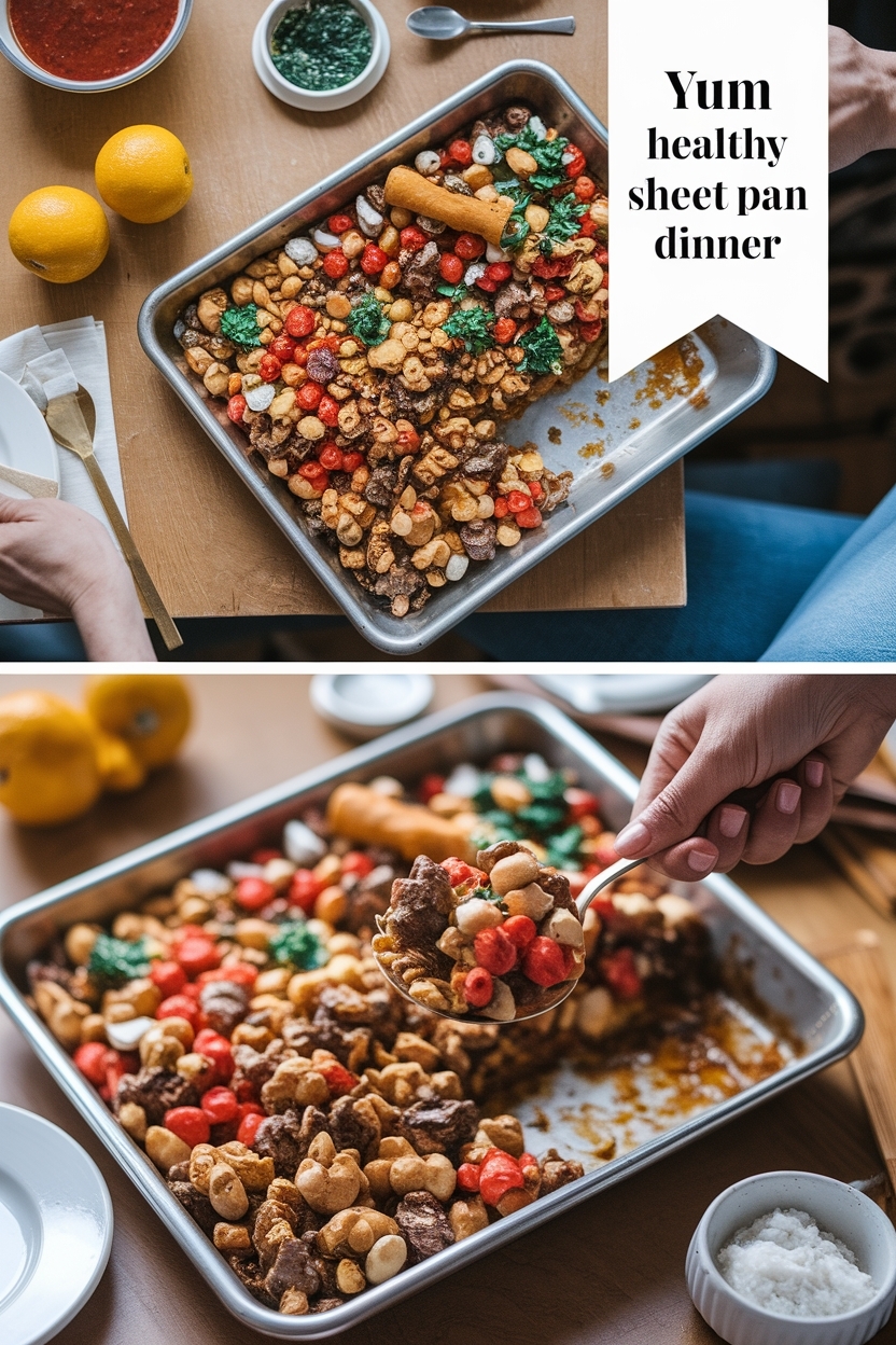 healthy sheet pan dinner - Extra Photo