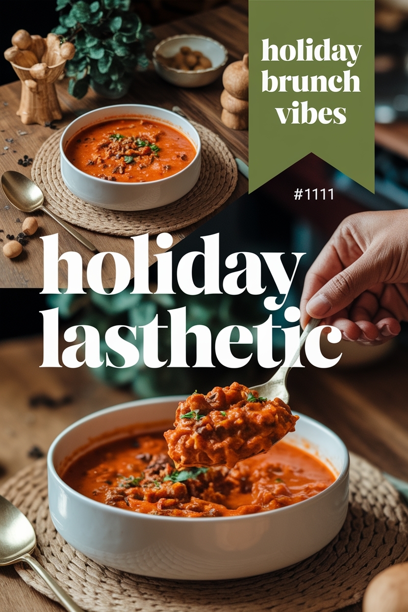 spicy sausage lasagna soup - Extra Photo