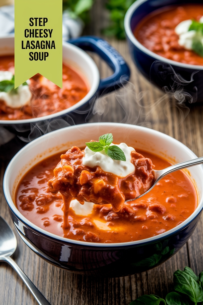 cheesy lasagna soup