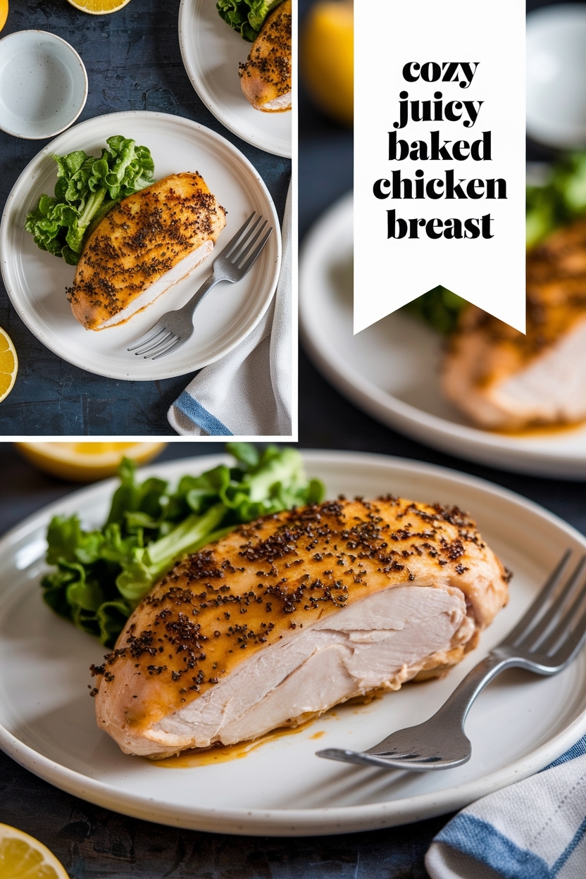 juicy baked chicken breast - Extra Photo