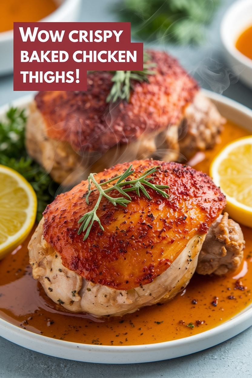 crispy baked chicken thighs