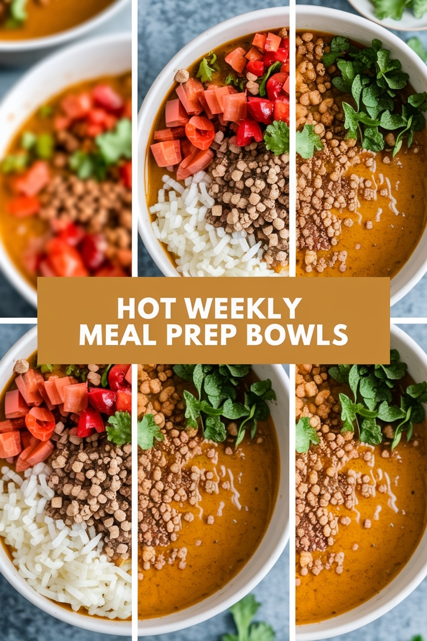 weekly meal prep bowls
