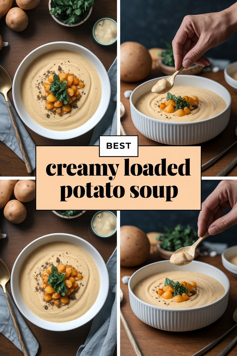 creamy loaded potato soup - Extra Photo