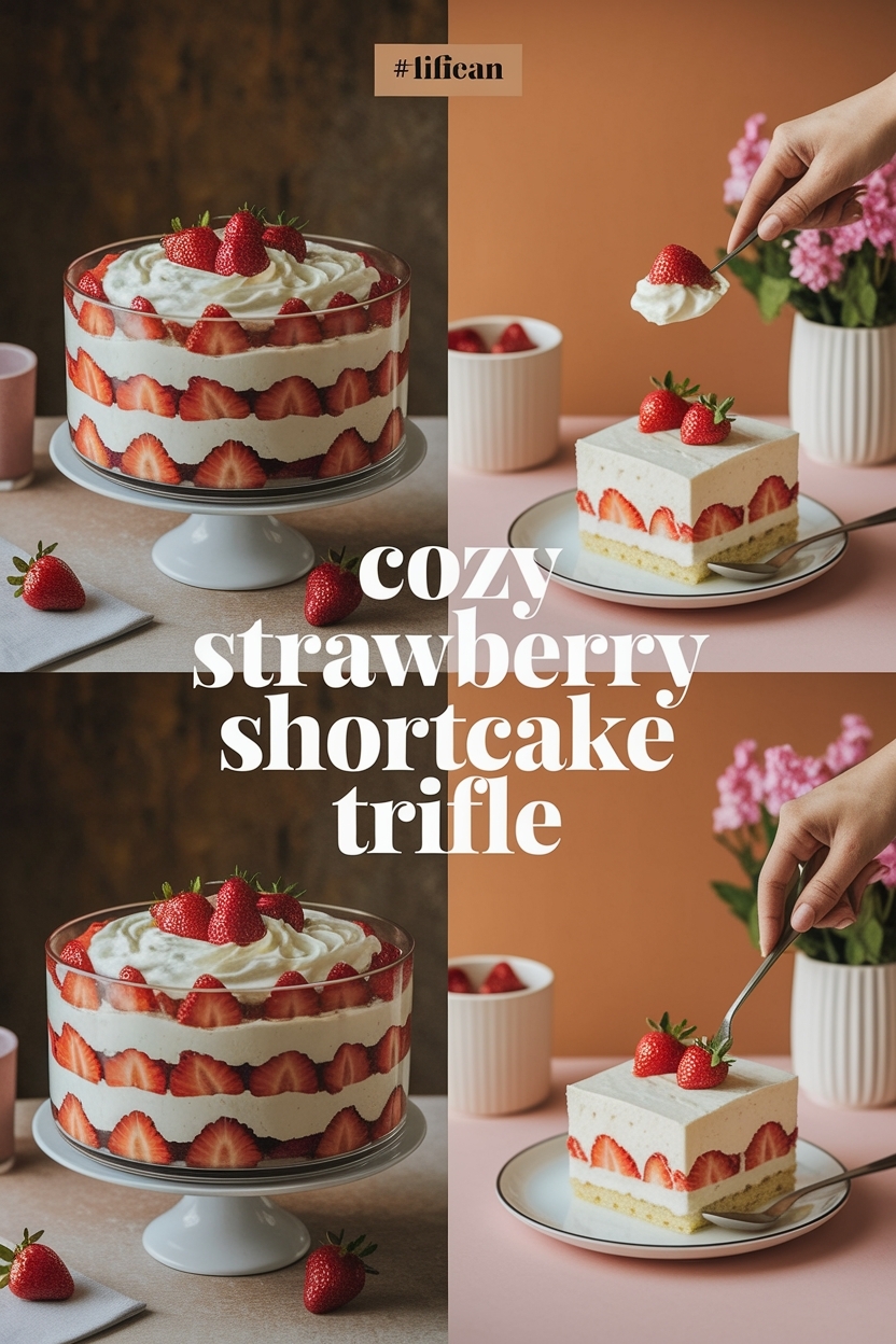 strawberry shortcake trifle