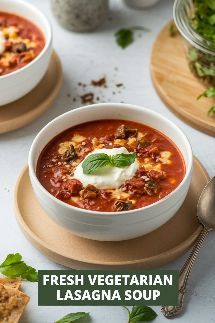 vegetarian lasagna soup