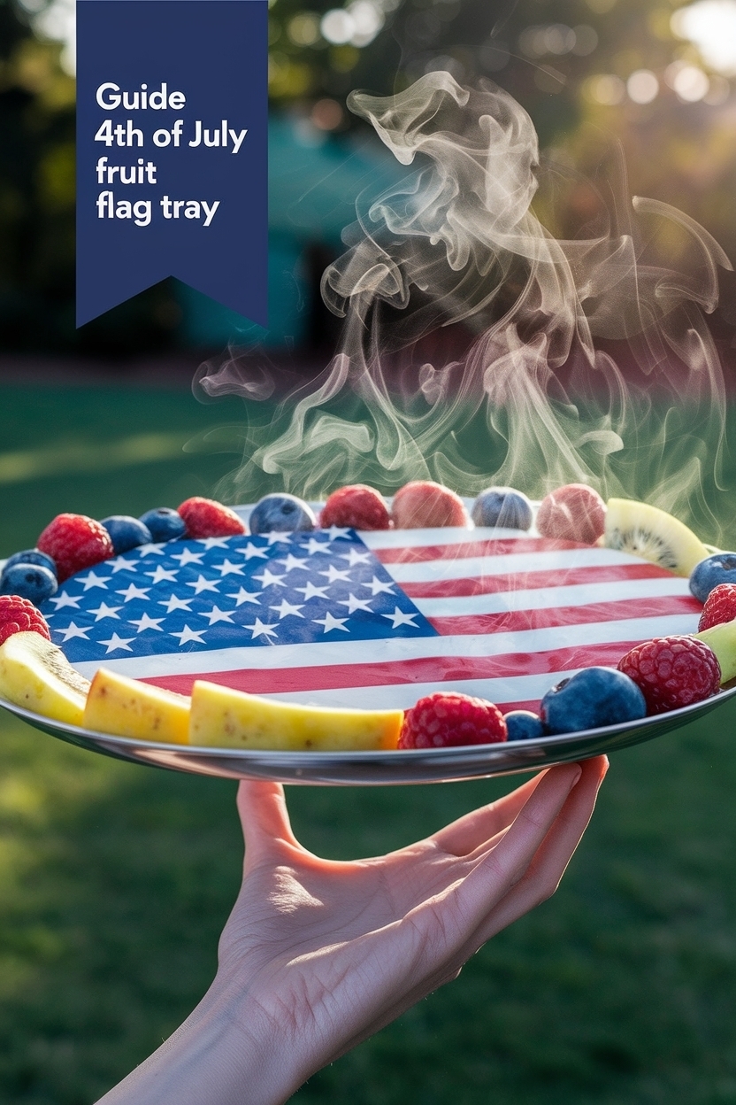 4th of july fruit flag tray