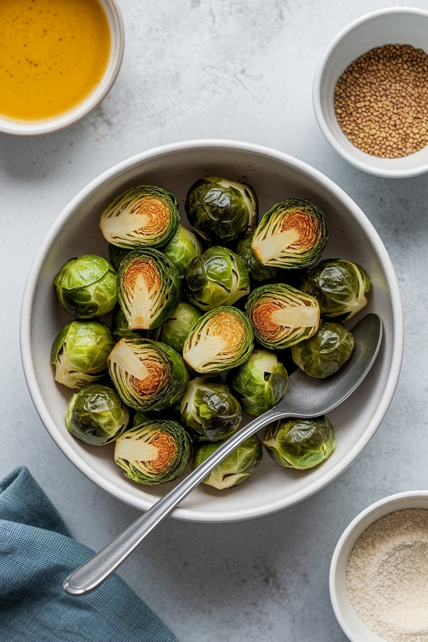 air fryer brussels sprouts recipe crispy