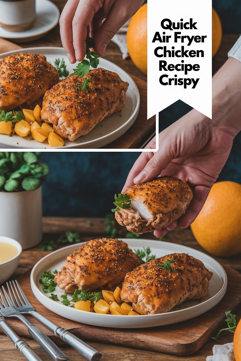 air fryer chicken thighs recipe crispy