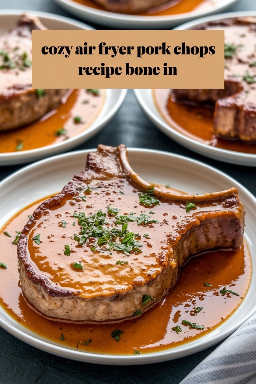 air fryer pork chops recipe bone in