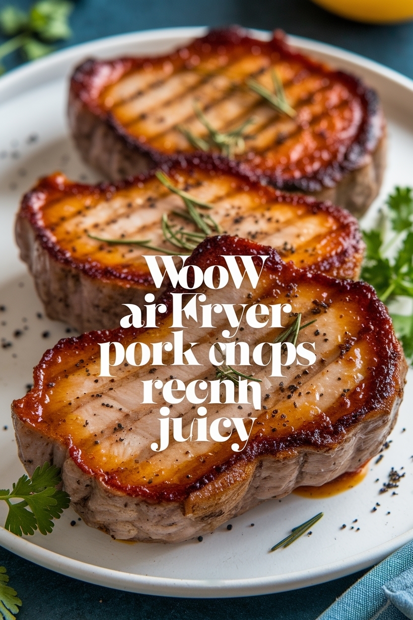 air fryer pork chops recipe juicy