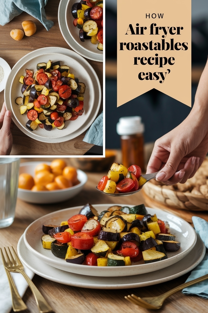 air fryer roasted vegetables recipe easy