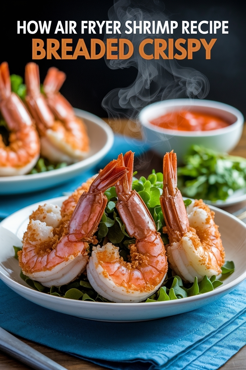 air fryer shrimp recipe breaded crispy