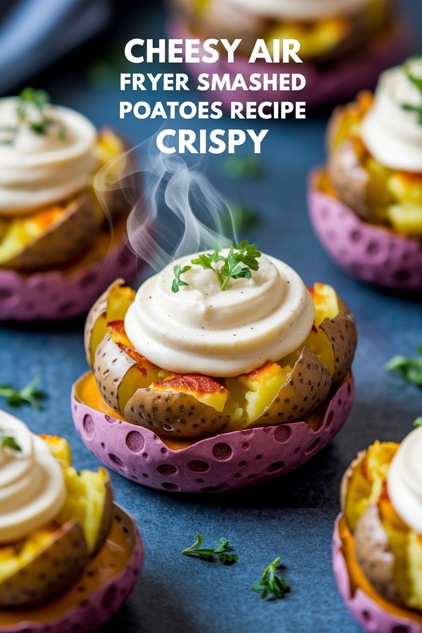 air fryer smashed potatoes recipe crispy