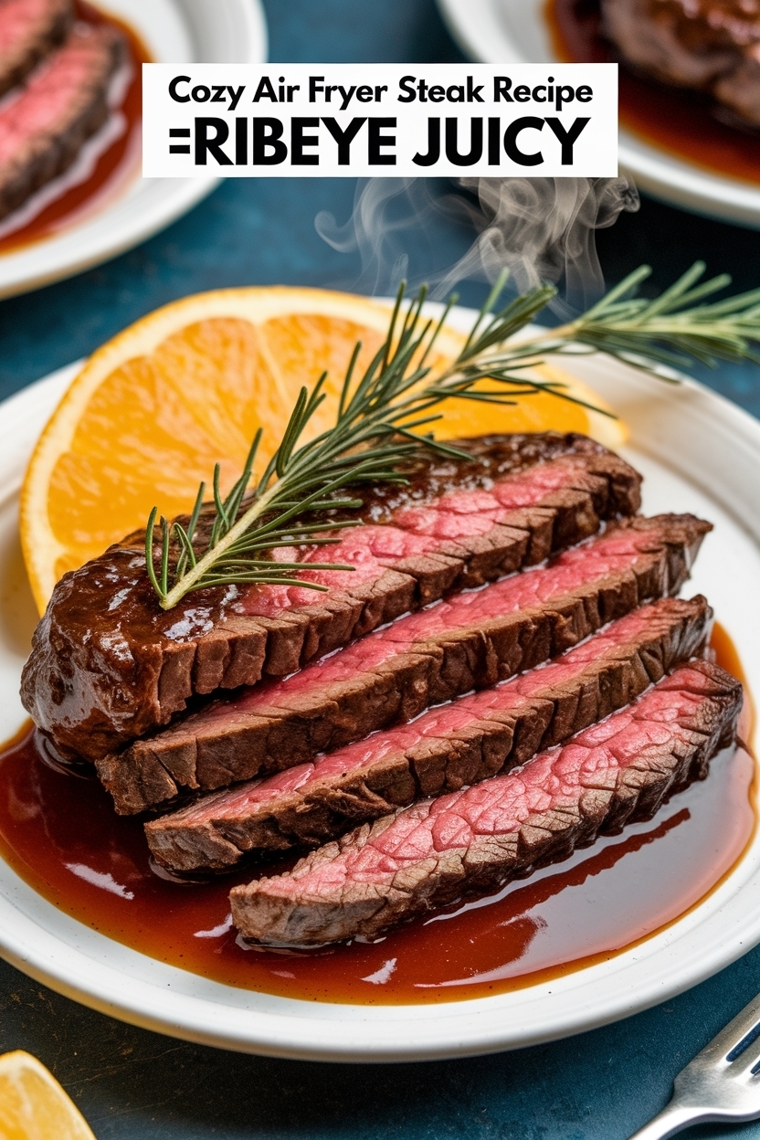 air fryer steak recipe ribeye juicy