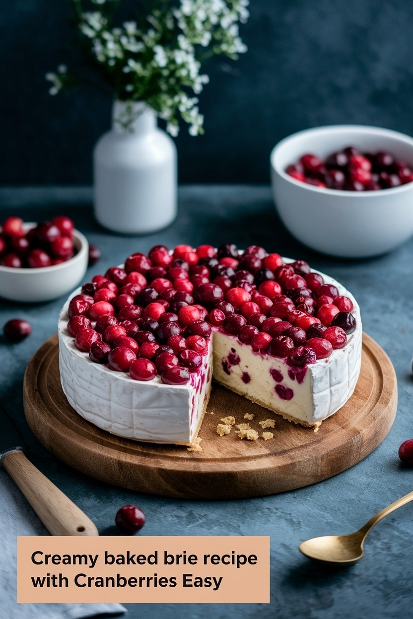 baked brie recipe with cranberries easy