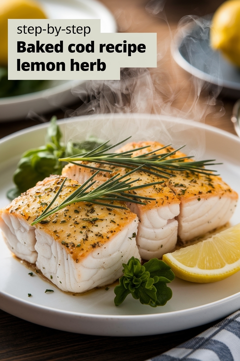baked cod recipe lemon herb