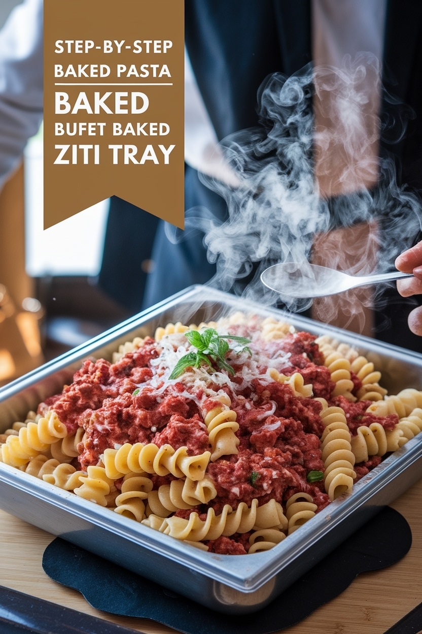 baked pasta buffet baked ziti tray
