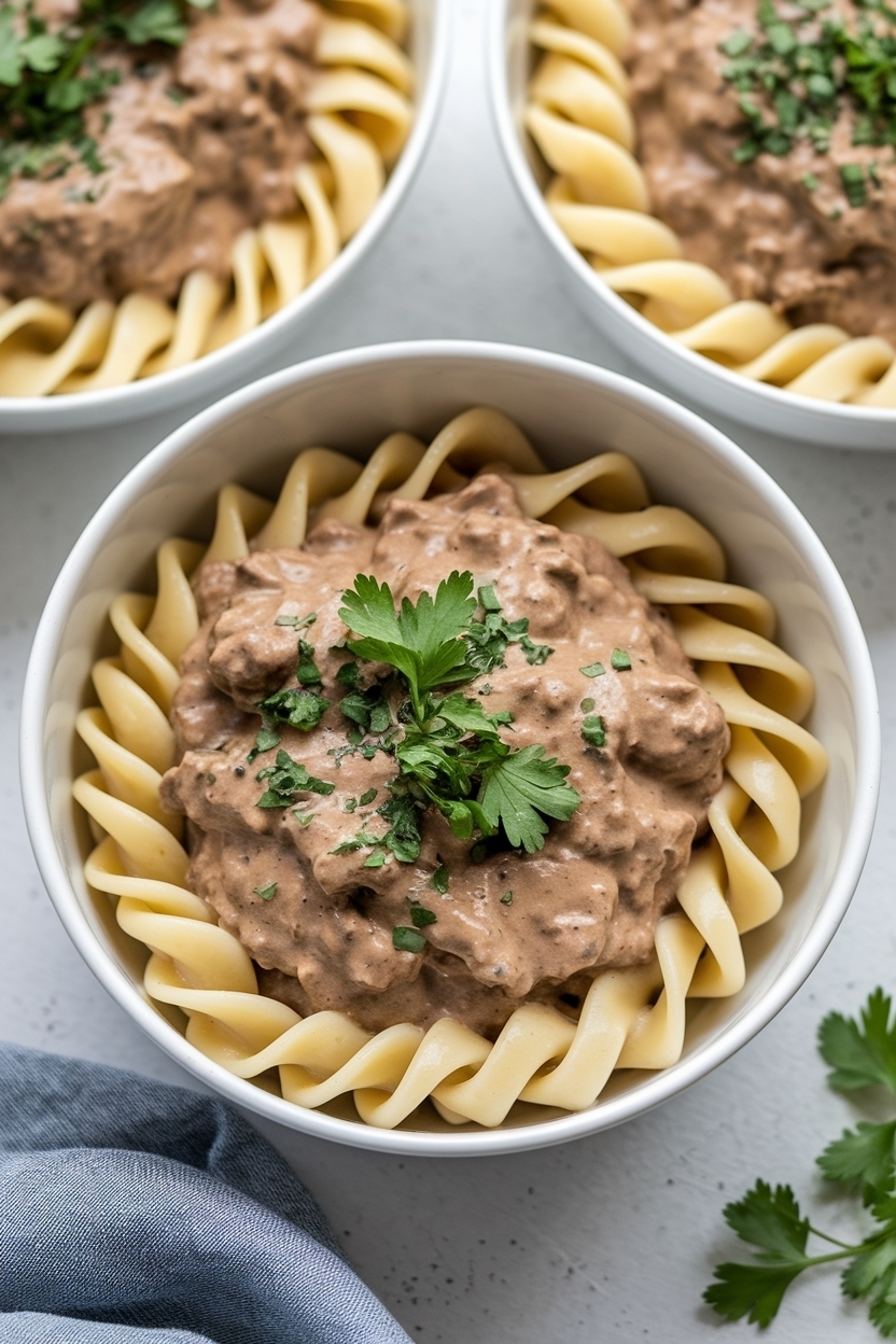 beef stroganoff pasta recipe quick