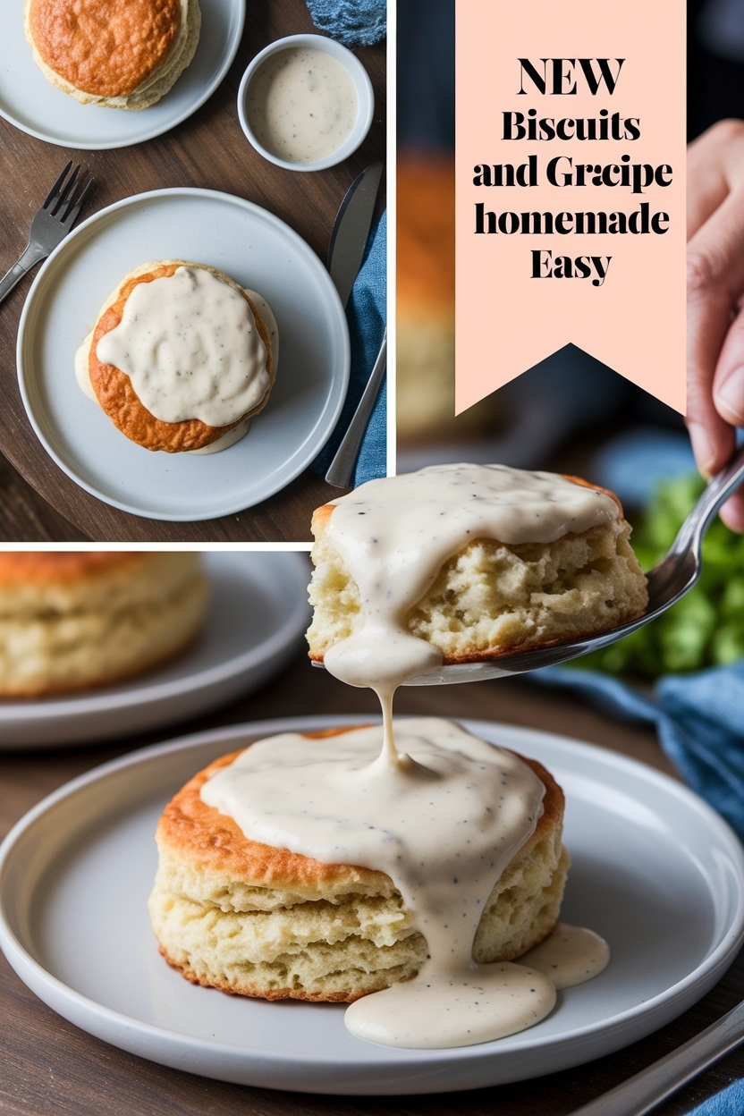 biscuits and gravy recipe homemade easy