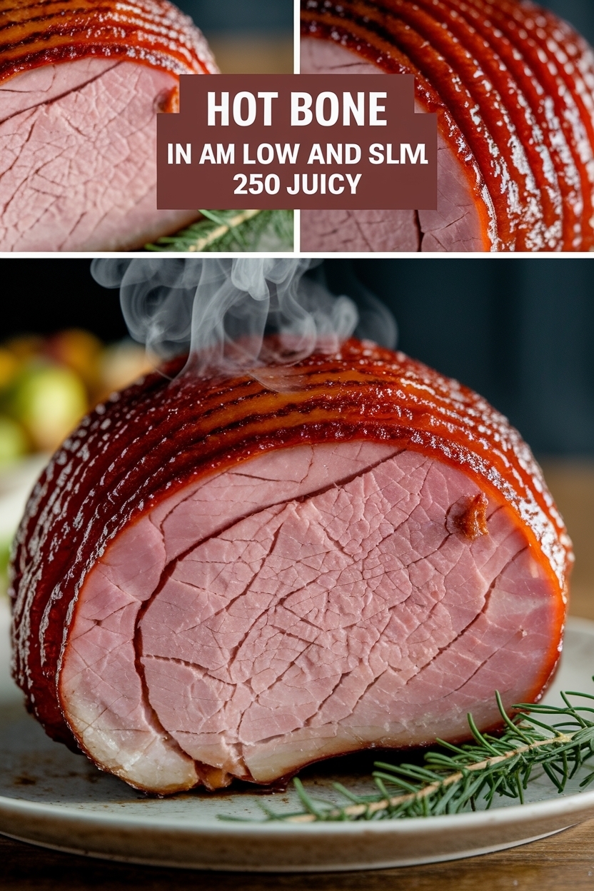bone in ham low and slow 250 juicy