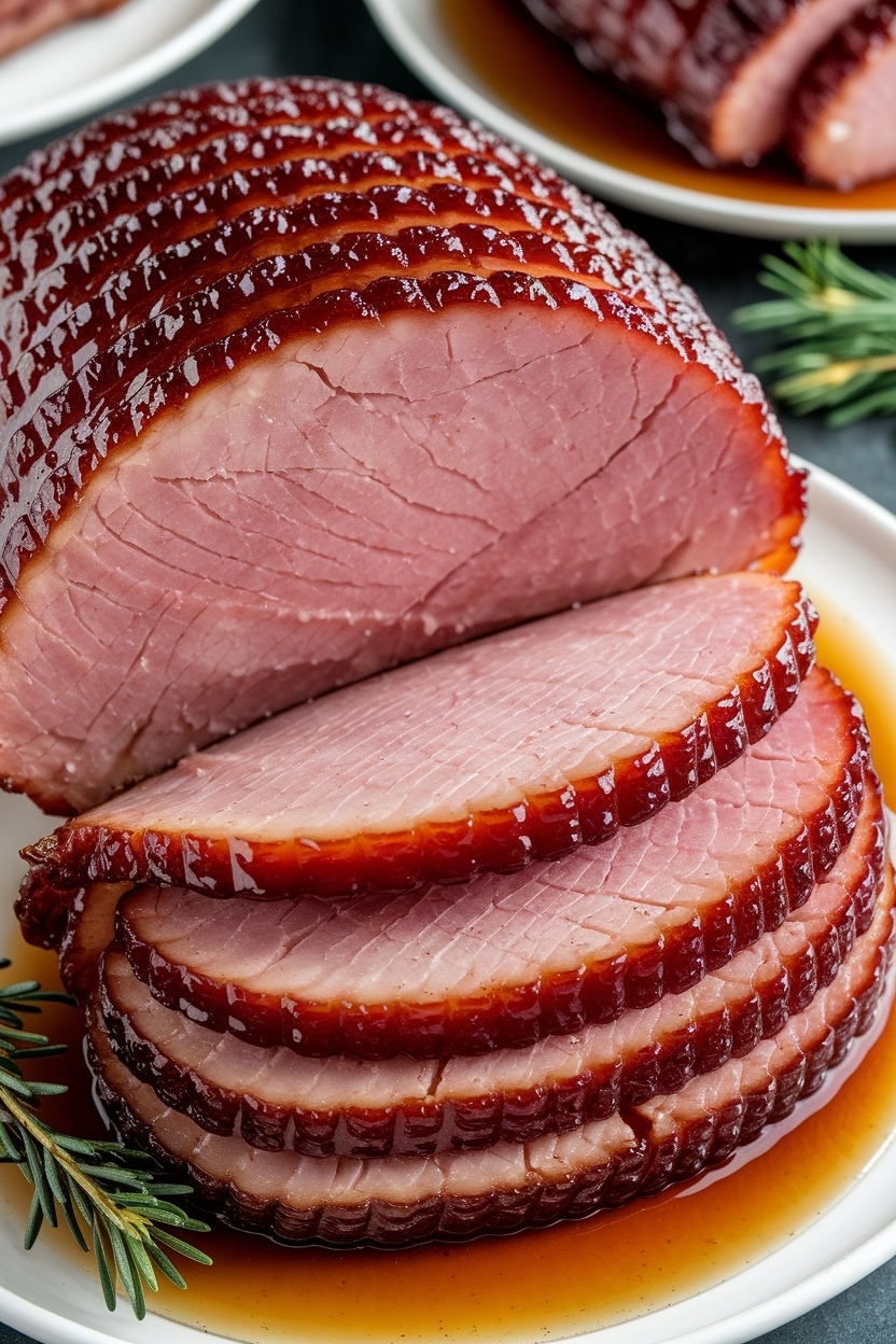 brown sugar dijon ham glaze with maple