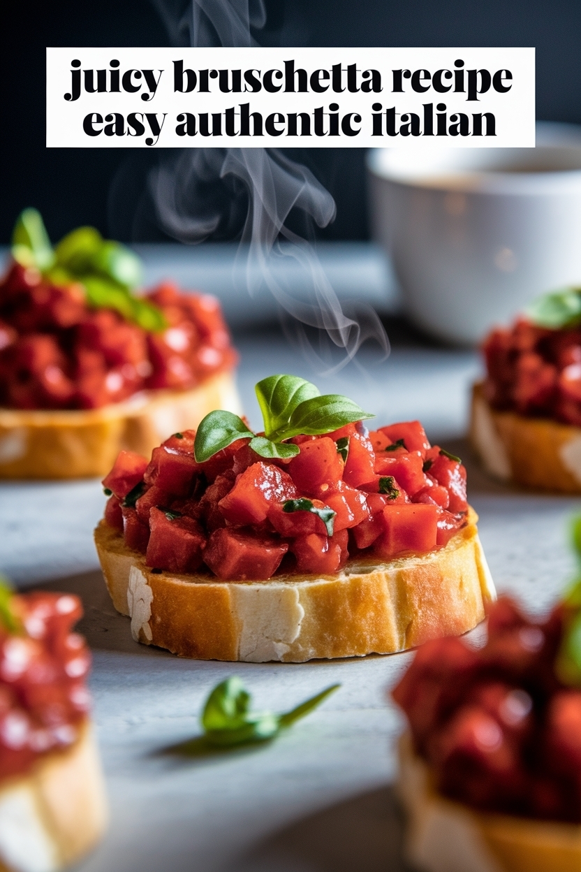bruschetta recipe easy authentic italian
